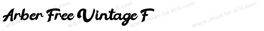 Arber Free Vintage F字体转换